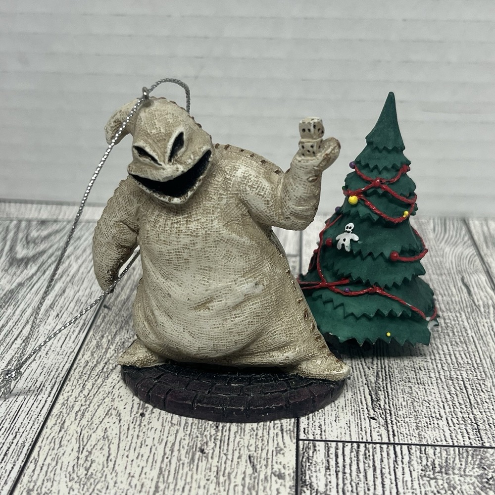 Hawthorne Village Nightmare Before Christmas Oogie Boogie & Tree Ornament Lot
